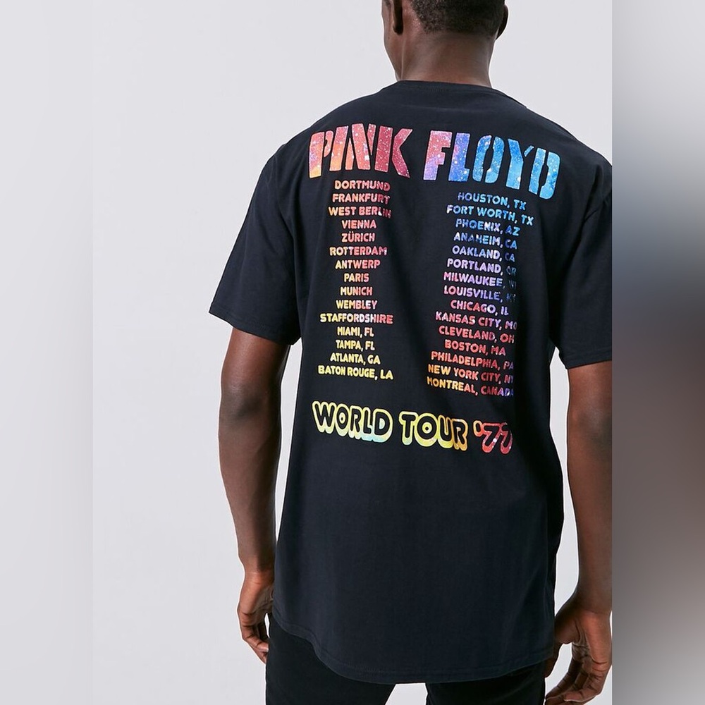 NWT Forever 21 Pink Floyd World Tour 1977 Retro Graphic Tee - Picture 2 of 15